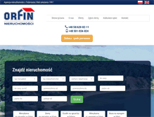 Tablet Screenshot of orfin.net.pl